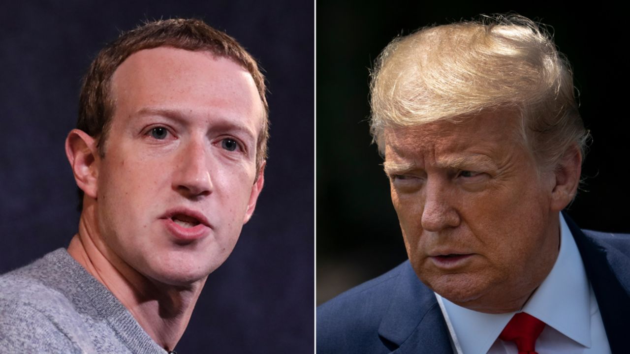 Zuckerberg Trump SPLIT