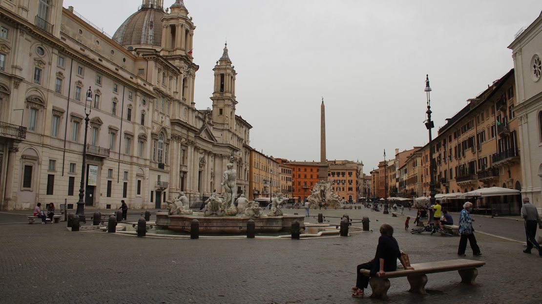 An empty Rome won't be seeing US tourists anytime soon due to travel restrictions.