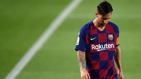 Messi cut a dejected figure after a shock home loss to Osasuna in Barcelona's penultimate league match of the season, after which he labeled the side "weak".