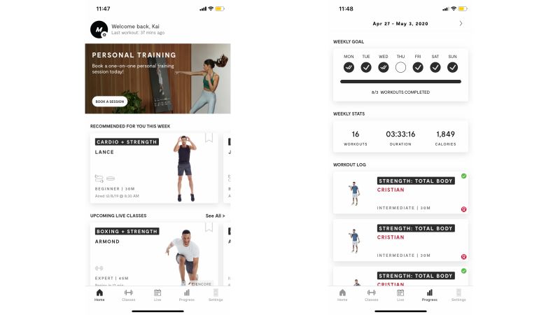 The mirror 2025 app workout