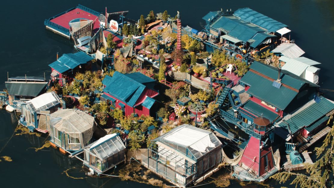 Welcome to Freedom Cove, a sustainable island fortress floating off the coast of Vancouver Island.