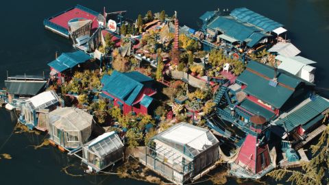 Welcome to Freedom Cove, a sustainable island fortress floating off the coast of Vancouver Island.