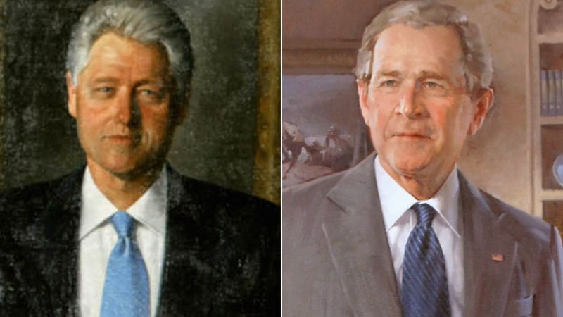 White House moves portraits of former presidents