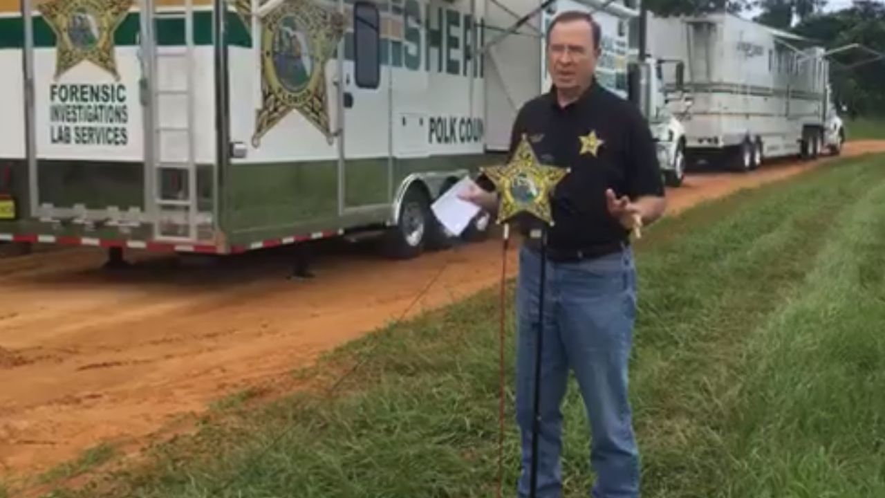 Polk County Sheriff Grady Judd spoke in a new conference about the triple homicide