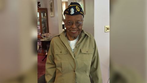 Indiana Hunt-Martin and part of the uniform she wore during World War II.