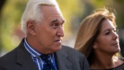 WASHINGTON, DC - NOVEMBER 8: Roger Stone, former advisor to President Donald Trump, leaves the E. Barrett Prettyman United States Courthouse after he testified at the Roger Stone trial November 8, 2019 in Washington, DC. Stone has been charged with lying to Congress and witness tampering. (Photo by Drew Angerer/Getty Images)