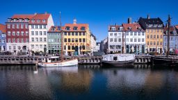 View of Copenhagen, the capital city of Denmark.