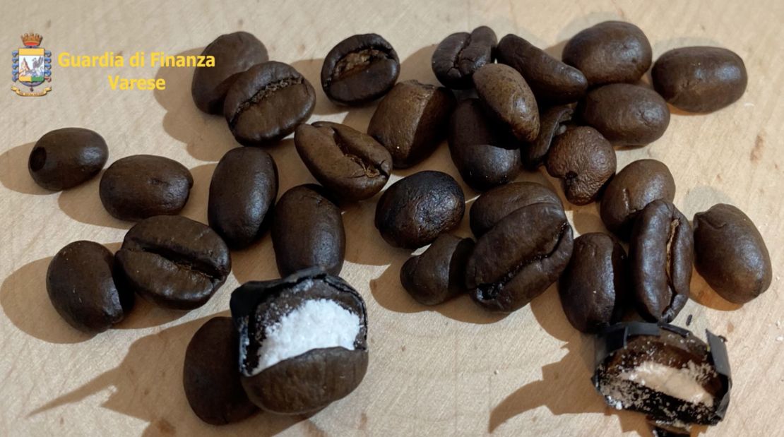 Customs officers found 130 grams of cocaine hidden in the coffee, which had been sent from Colombia.