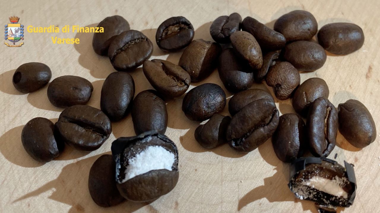 Customs officers found 130 grams of cocaine hidden in the coffee, which had been sent from Colombia.