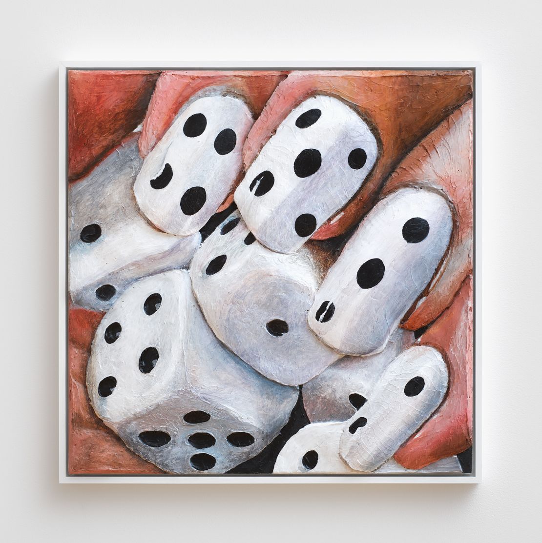 "Dice Nails" (2014) by Gina Beavers. Courtesy of the artist.