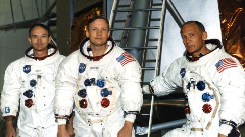 The Apollo 11 astronauts were, from left, Michael Collins, Neil Armstrong and Edwin "Buzz" Aldrin.