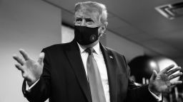 President Donald Trump posted this photo of himself wearing a mask to his official Twitter account. 