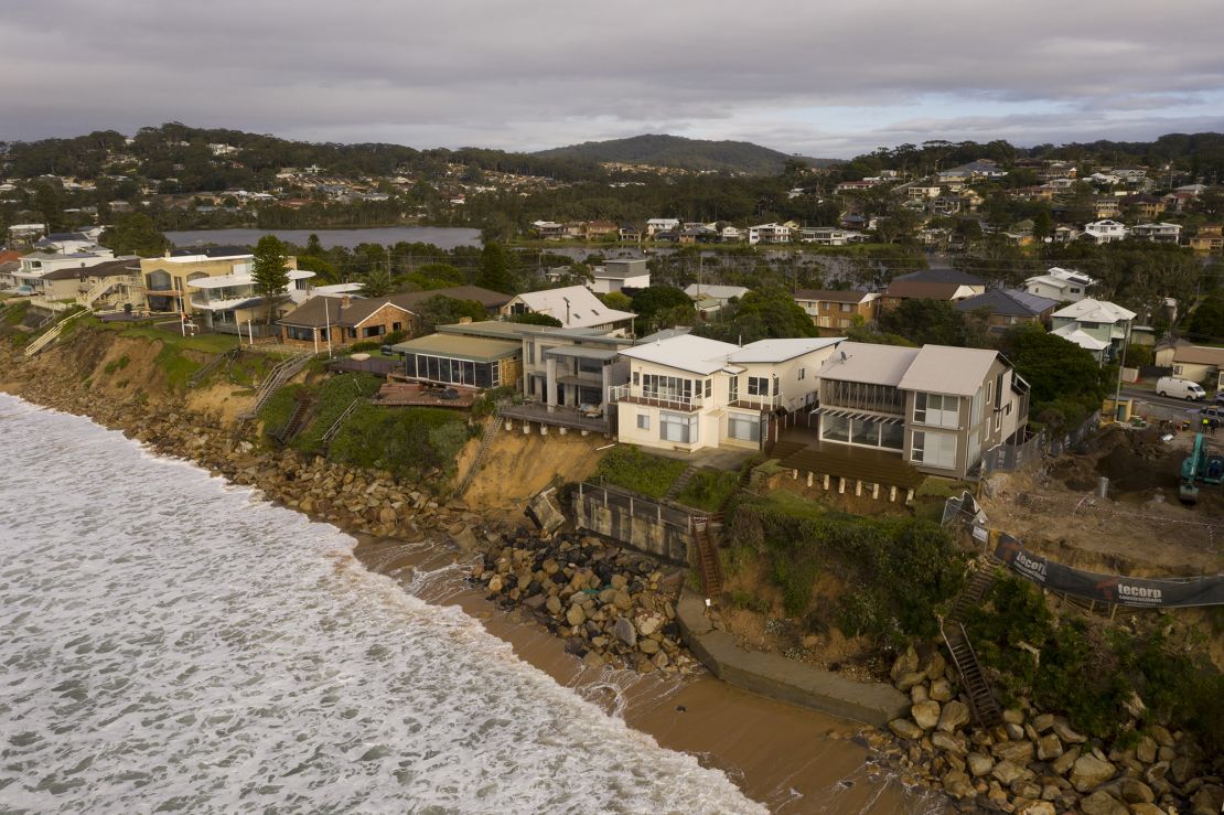 Beachfront homes in Wamberal have experienced damage during storms and sea swells for decades. 