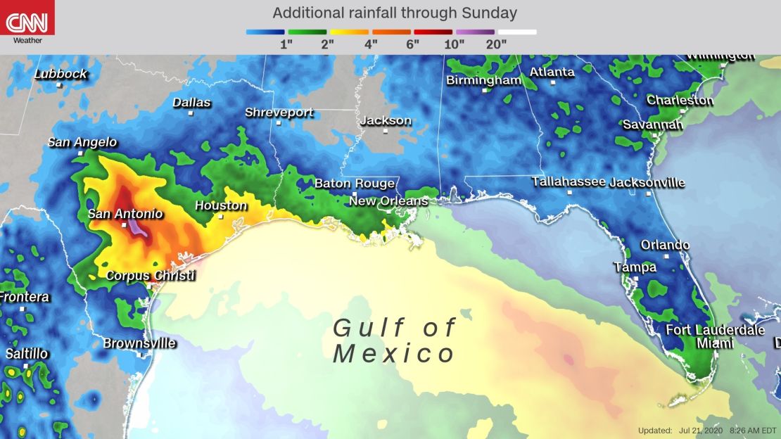 Even if it does not grow into a tropical storm, this system is expected to bring heavy rain to large parts of the Gulf Coast.