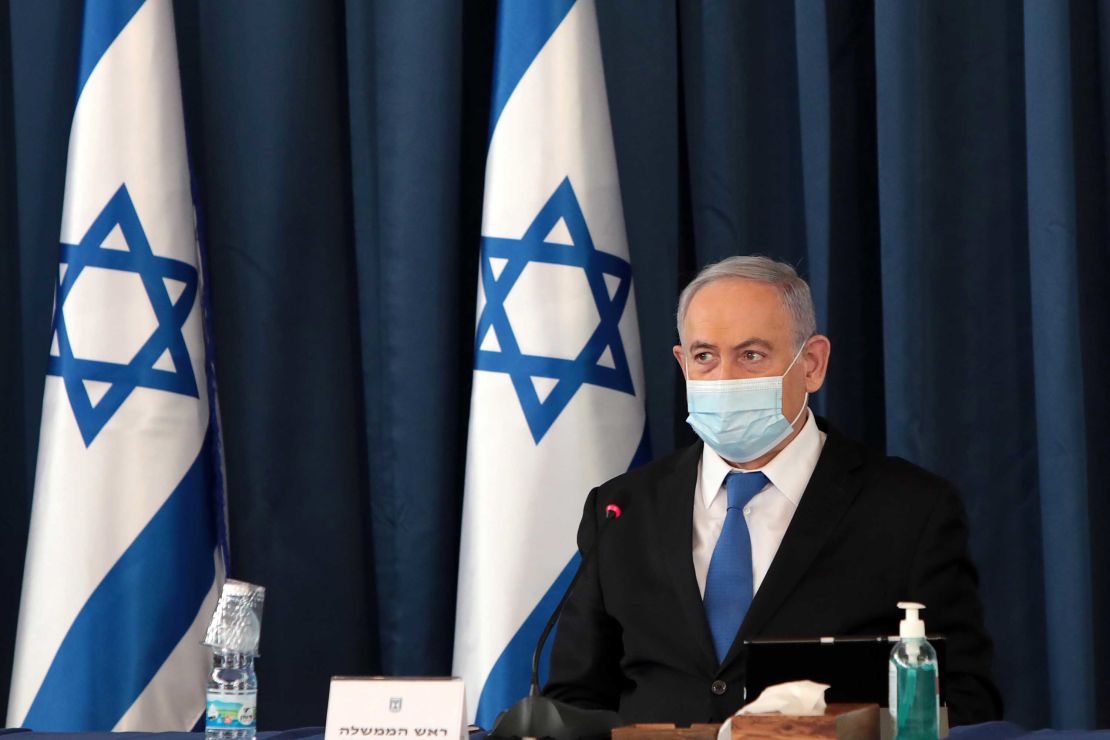 The protesters are angry for different reasons, but all of it is directed at Israeli Prime Minister Benjamin Netanyahu, seen here opening a cabinet meeting on July 5.