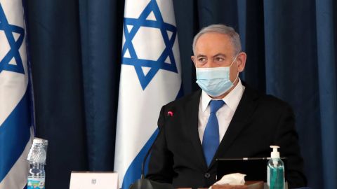 The protesters are angry for different reasons, but all of it is directed at Israeli Prime Minister Benjamin Netanyahu, seen here opening a cabinet meeting on July 5.