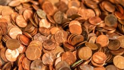 US pennies STOCK