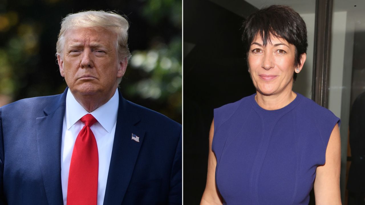 donald trump Ghislaine Maxwell SPLIT