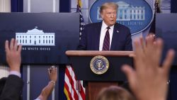 U.S. President Donald Trump speaks to reporters during a news conference in the Brady Press Briefing Room at the White House July 21, 2020 in Washington, DC.