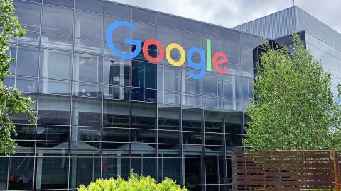 Google headquarters in Mountain View, California. The company's Android OS accounts for 91% of mobile operating systems in use in India.