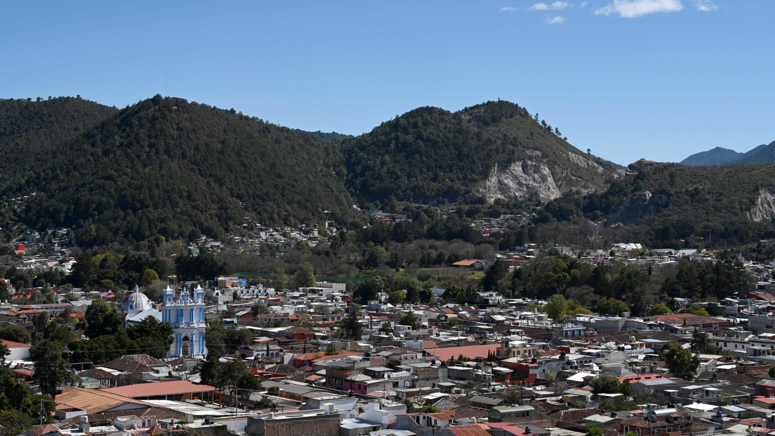 This file photo from January 10, 2020 shows the town of San Cristóbal de Las Casas in Mexico's southern Chiapas state.