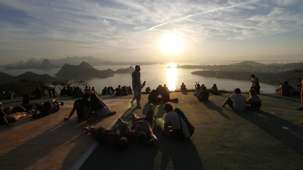 <strong>Niteroi, Brazil: </strong>After closing for three months, Niteroi City Park welcomed visitors again in July. It's one of the city's most popular places to watch the sunset. 