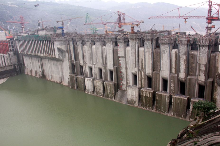 Xiangjiaba Dam in China.<br />Installed generation capacity: 6,400 megawatts.