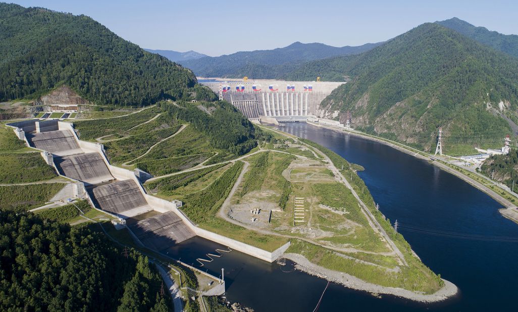 Sayano-Shushenskaya Dam in Russia.  <br />Installed generation capacity: 6,400 megawatts.