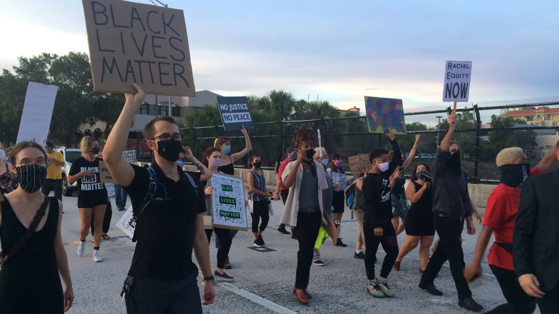 Wiliam Kilgore has attended protests weekly in St. Petersburg, Florida, since George Floyd's death.