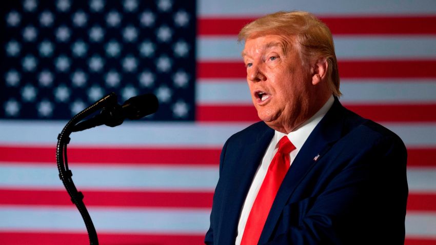 US President Donald Trump speaks on the "Rebuilding of Americas Infrastructure: Faster, Better, Stronger" in Atlanta, Georgia, on July 15, 2020. (Photo by JIM WATSON / AFP) (Photo by JIM WATSON/AFP via Getty Images)