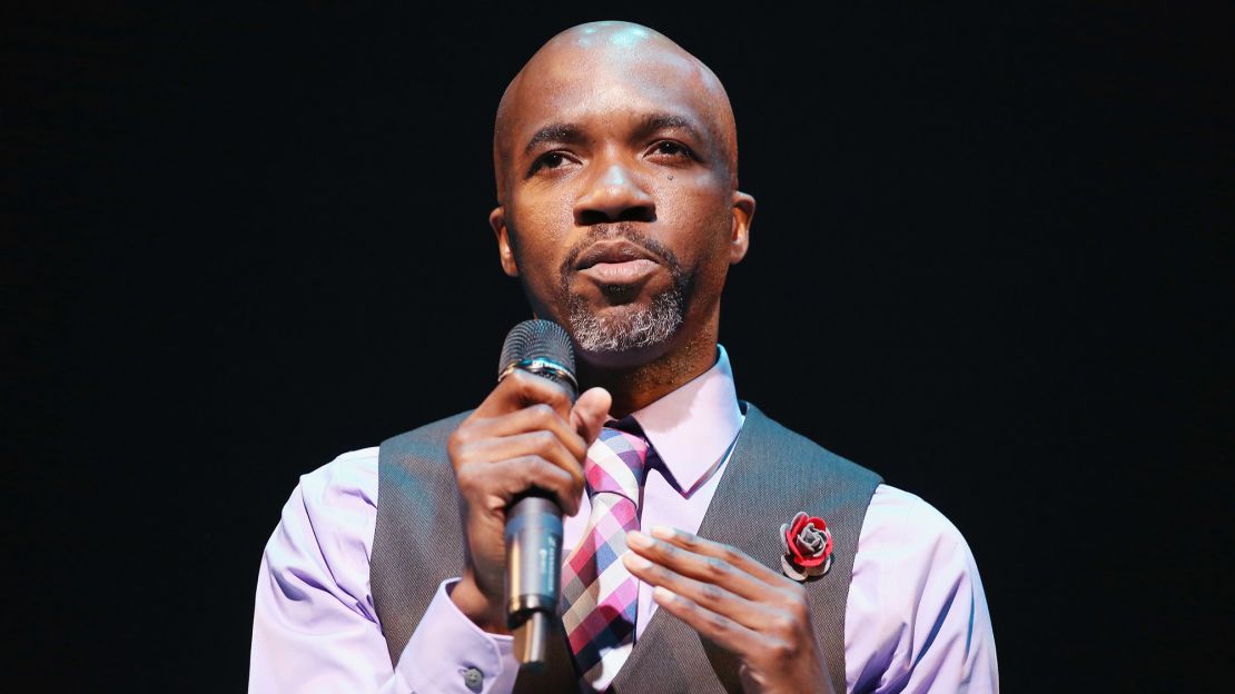 Artistic director Troy Powell speaks during Ailey II's New York Season dress rehearsal at The Alvin Ailey Citigroup Theater on March 29, 2016 in New York City.