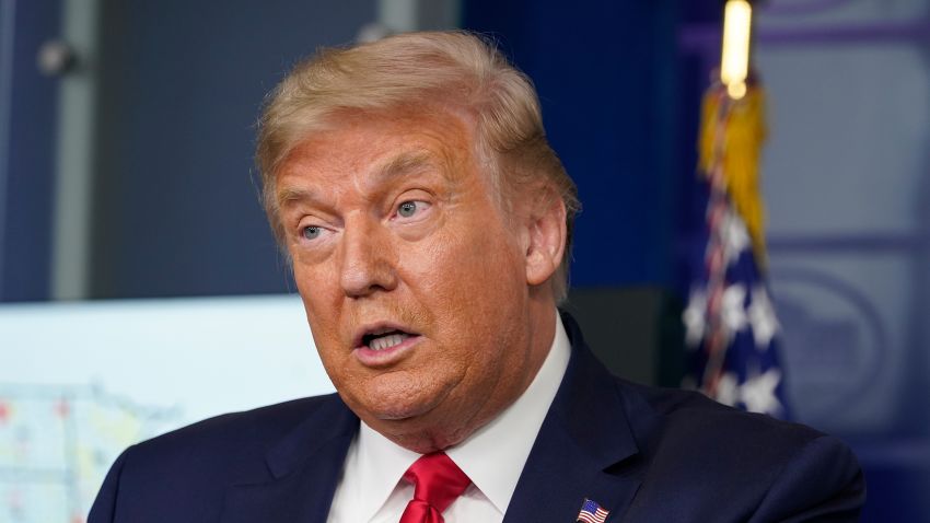 President Donald Trump speaks during a news conference at the White House, Thursday, July 23, 2020, in Washington. (AP Photo/Evan Vucci)