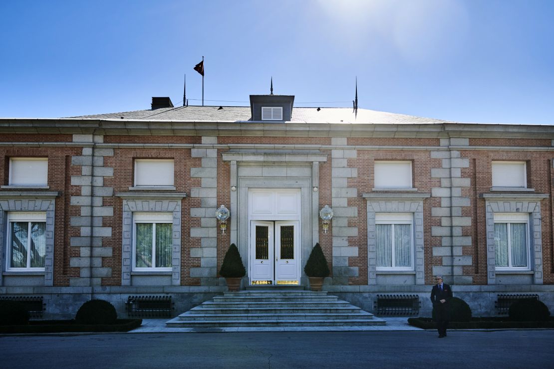 The facade of Zarzuela Palace, seen in February 2019.