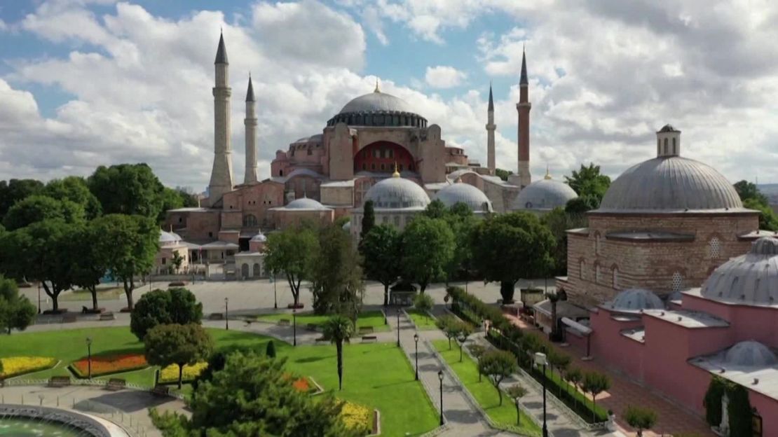 The long day of summer solstice provides plenty of light to explore around Istanbul, including the grounds of the Hagia Sophia. Turkey's largest city will have about 15 hours and eight minutes of daytime.