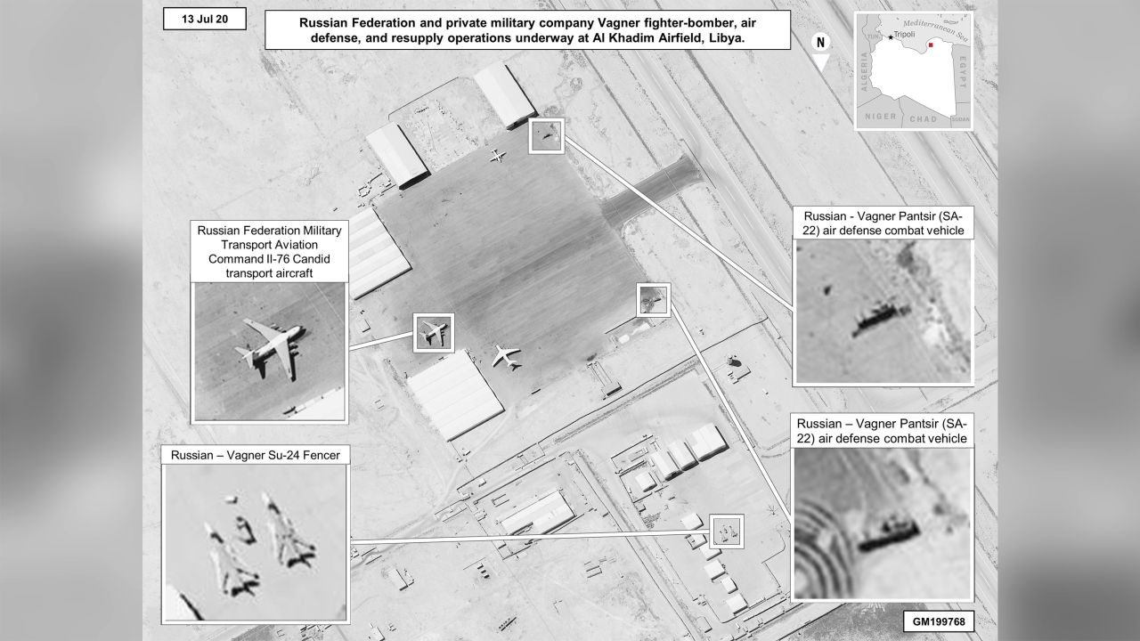 New imagery released by the US military Friday allegedly demonstrates Russia's involvement in Libya. 