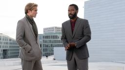 (L-r) ROBERT PATTINSON and JOHN DAVID WASHINGTON in Warner Bros. Pictures' action epic "TENET," a Warner Bros. Pictures release.