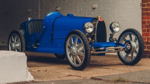 The Bugatti Baby II is an electric replica of the classic Bugatti Type 35.