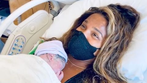 Ciara gave birth to her third child Win Harrison Wilson on Thursday.