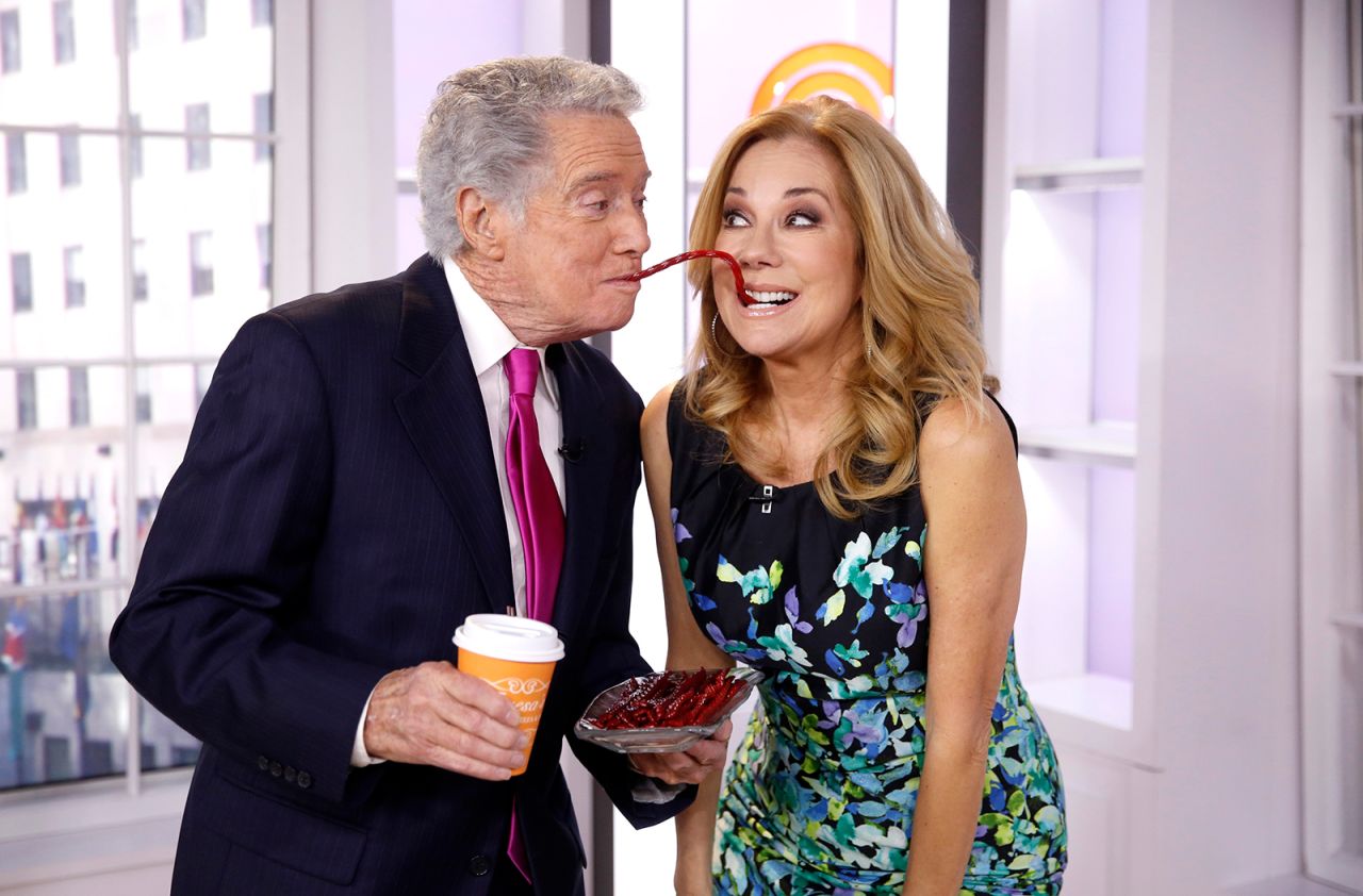 Regis Philbin and Kathie Lee Gifford appear on NBC's "Today" in 2015.