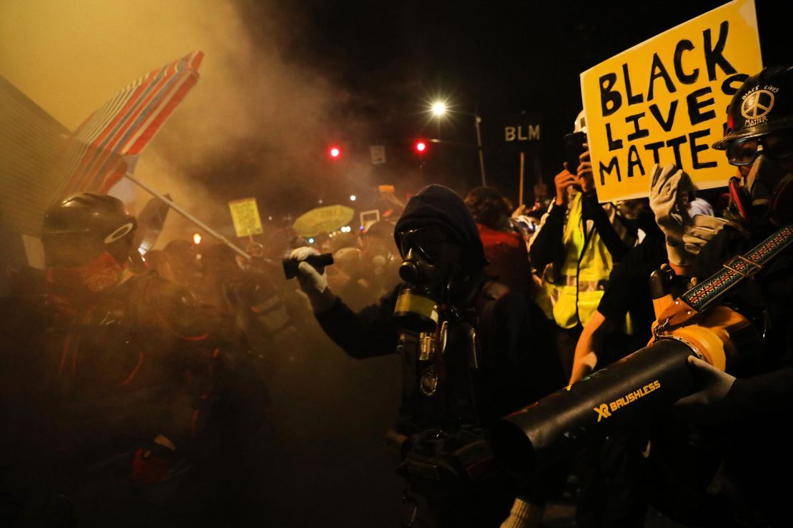 For weeks since Floyd's killing, protesters have taken to Portland streets. 