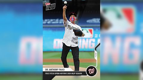 Dr. Anthony Fauci isn't the Nationals' new ace, but he's cemented his place in baseball lore with his own best-selling card. 