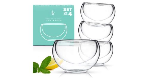 One Single Glass Round Tea Colourful Modern Coaster You Me & Tea Drink Tea