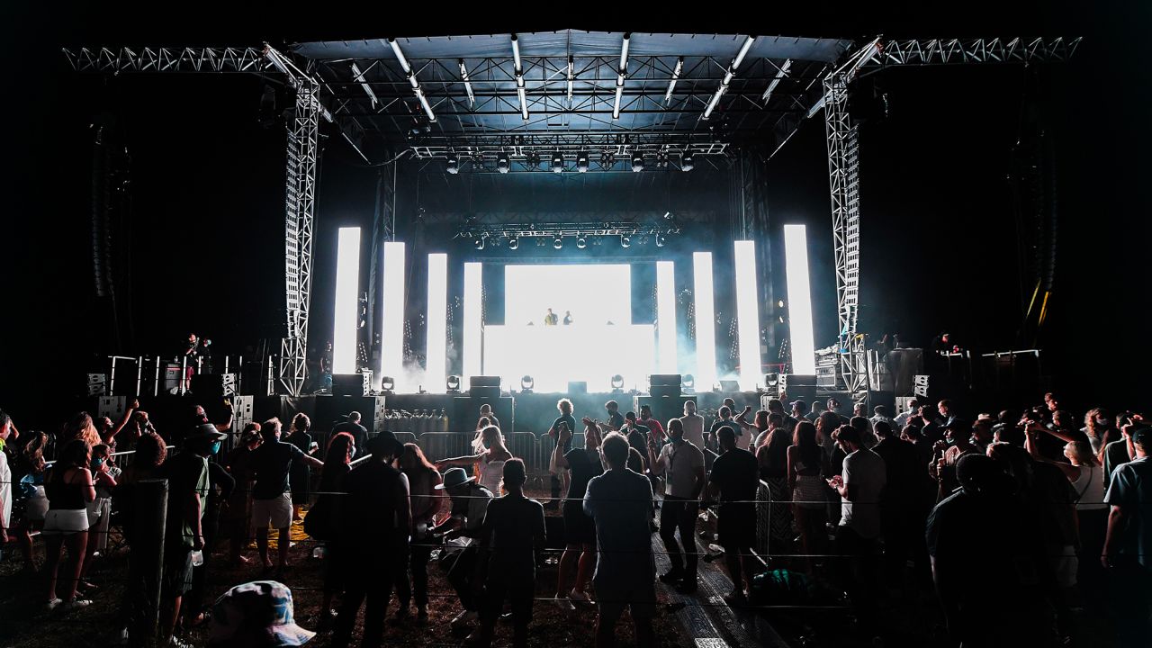 Andrew Taggart and Alex Pall of The Chainsmokers perform during the 'Safe & Sound' Drive-In Concert Fundraiser Presented by JAJA Tequila and In The Know Experiences In Partnership with Bumble at Nova's Ark Project on July 25, 2020 in Water Mill, New York. (Photo by Kevin Mazur/Getty Images for Safe & Sound)