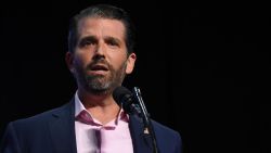 Donald Trump Jr. speaks during a Students for Trump event at the Dream City Church in Phoenix, Arizona, June 23, 2020. (Photo by Saul Loeb/AFP/Getty Images)