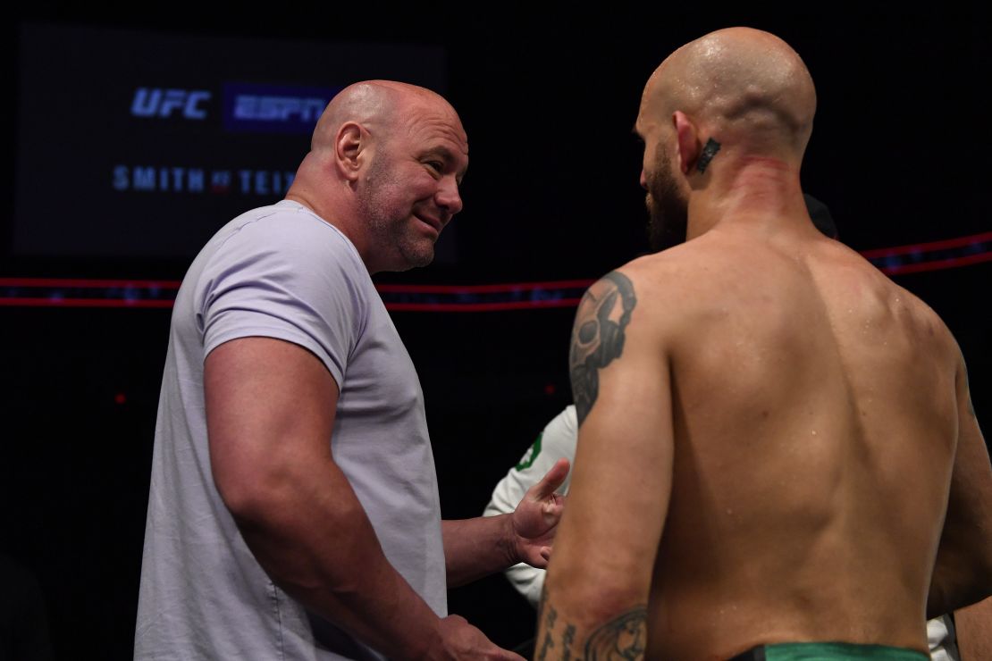 UFC president Dana White says his 'Fight Island' idea has been a success. 