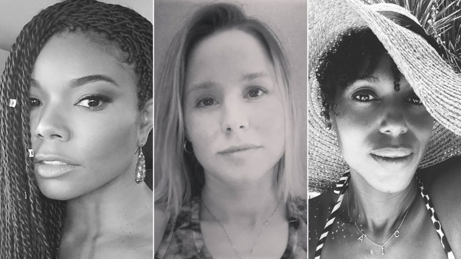 Celebrities and Instagram users are posting black-and-white images in support of women's empowerment with the caption "Challenge accepted." 