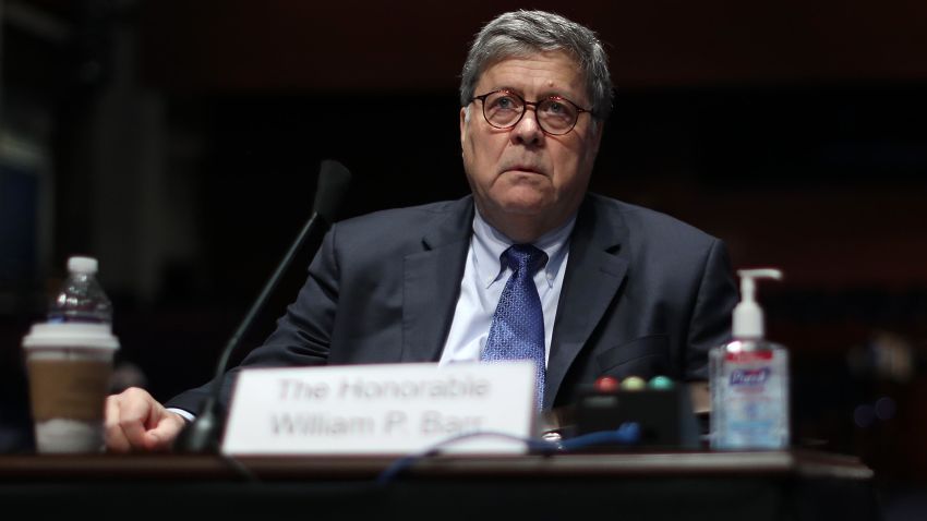 U.S. Attorney General William Barr testifies before the House Judiciary Committee in the Congressional Auditorium at the U.S. Capitol Visitors Center July 28, 2020 in Washington, DC.