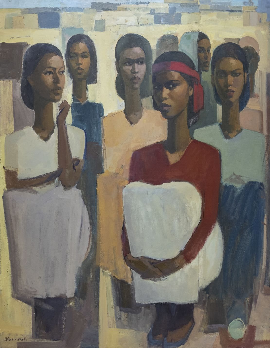"Pillars of Life: Expectations II" by Tadesse Mesfin, 2020