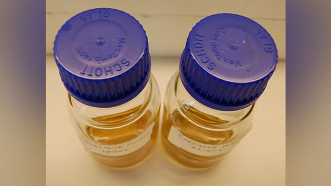 The Bald's eyesalve mixture in the lab.