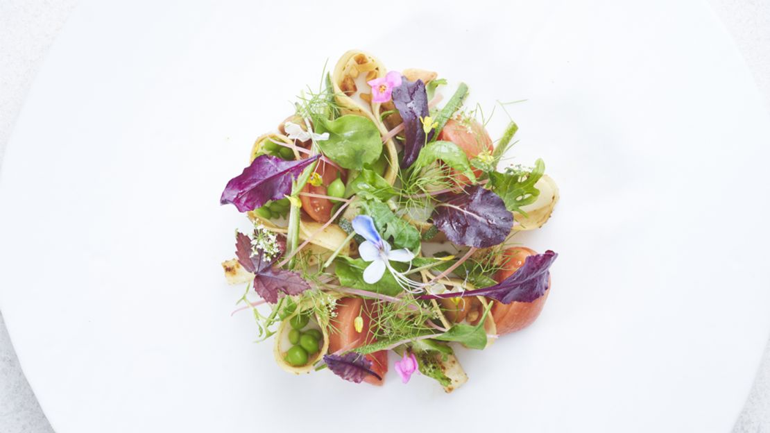 Three Michelin-starred Odette's  modern French tasting menu includes a refined take on rojak.